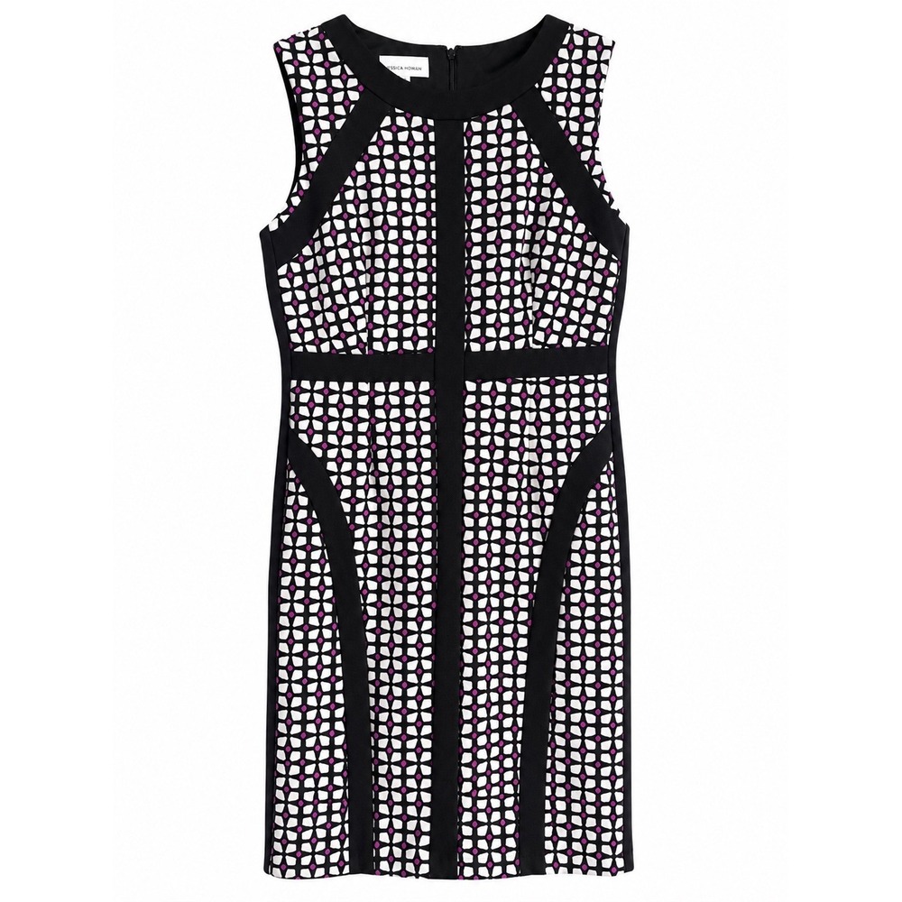 NWT Donna Morgan Harmony Sheath Dress 12 Geometric Workwear Colorblock $138